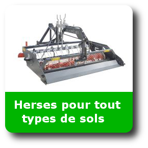 Herse de carrière tout types de sols